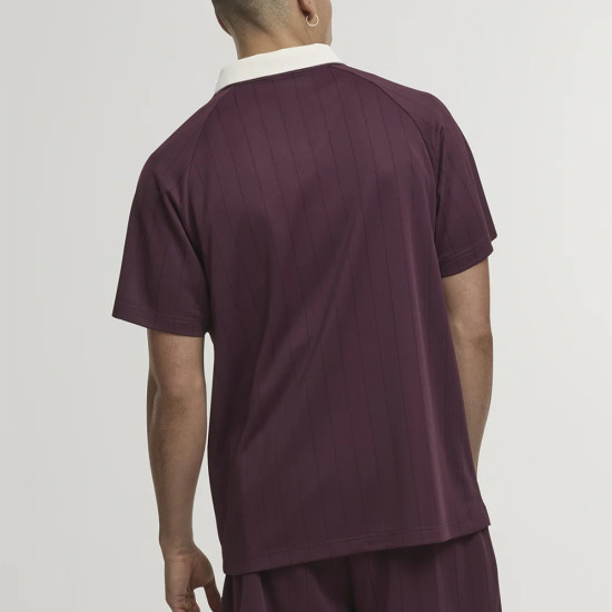 Karl Kani Ανδρική μπλούζα polo Heritage Emblem Shadow Pinstripe Soccer Jersey